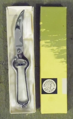 Geflügelschere , Raucherkopf , Solingen , im Originalkarton , 25 cm x 5 cm , - Bild 1 von 4