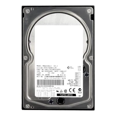 Hard Drive Fujitsu MAG3182LC 18.2GB 10000U/Min 2MB Cache SCSI ULTRA2 3.5'' Inch - Image 1 of 3