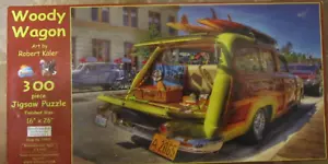 SUNS OUT Woody Wagon Jigsaw Puzzle 300 pieces Complete By Robert Kaler - Picture 1 of 6