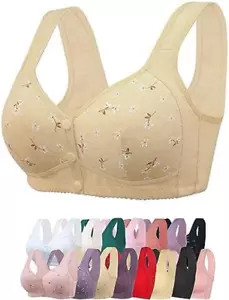 Daisy Bra for Seniors, Front Snap Closure Bras, Front Snaps Daisy Bras for Older - Picture 1 of 6