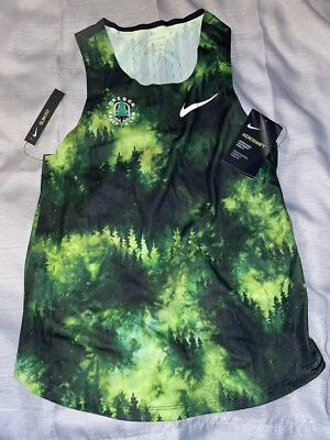 Nike AeroSwift Oregon Track Club Feminino Pequeno CW1162-100 Slim Fit Novo com etiquetas - Imagem 1 de 3