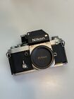 Nikon F2 Slr 35Mm Film Camera Body Chrome Black With Cap Dp-1 Prism Finder