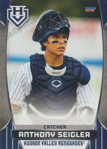2021 Hudson Valley Renegades Anthony Seigler RC Rookie NY Yankees - Image 1 of 1