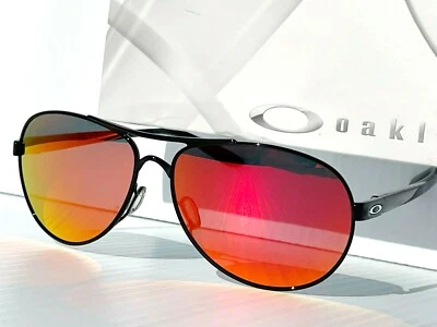 NUEVAS Gafas de Sol Oakley FEEDBACK Aviator Negro Brillante POLARIZADAS Galaxy Rubí 4079-34 Foto 1 de 4
