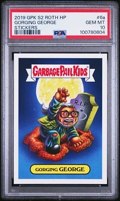 2019 Garbage Pail Kids Revenge of Horror-ible GORGING GEORGE 6a PSA 10 Romero - Image 1 of 2