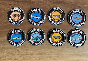 HOT WHEELS - REDLINE - BUTTONS/BADGES, LOT OF 8, Vintage, 1960s Original. - Picture 1 of 6