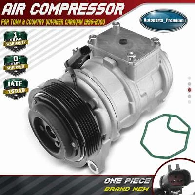 AC Compressor w/ Clutch for Chrysler Town Country Grand Caravan 96-00 3.3L 3.8L - Image 1 of 4