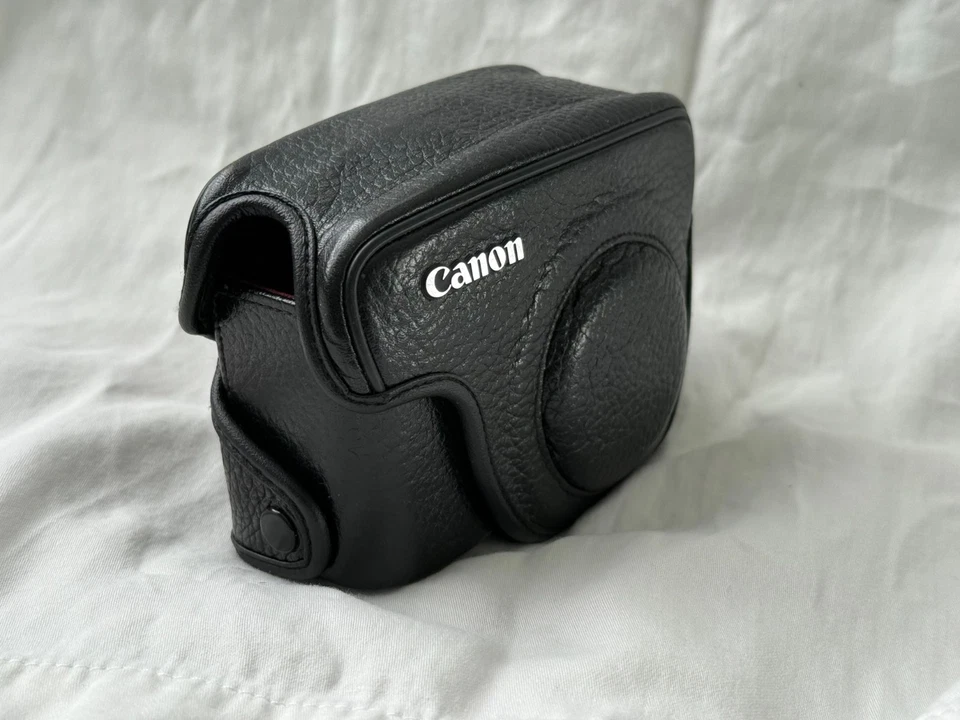 Funda de cuero ajustada Canon para PowerShot G10, negra, Canon SC-DC60A Foto 1 de 4