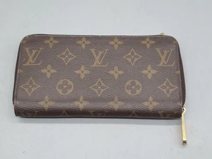 LOUIS VUITTON Brown Monogram Rose Ballerine Zippy Wallet -USED- P213 - Picture 1 of 15