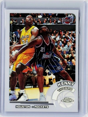 2002-03 TOPPS CHROME WHITE REFRACTOR #20 - KENNY THOMAS #ED 104/249 (WITH SHAQ) - Image 1 of 2