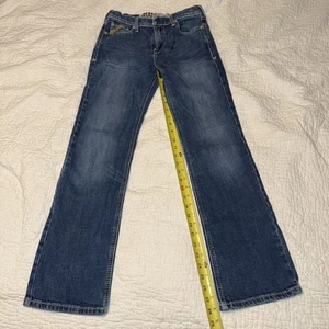 Ariat Youth Boy's Jackson B4 Relaxed Fit Boot Cut Western Jeans Size 14. J005 - Picture 1 of 8