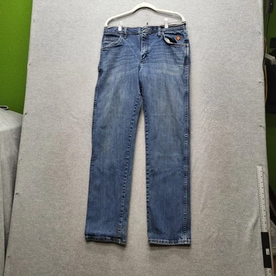 Wrangler FR Men Jeans 33X34 Blue Denim Advanced Comfort - Image 1 of 4