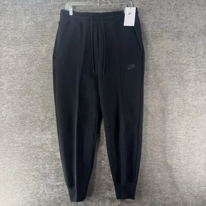 Nike Sportswear Tech Fleece Mid-Rise Joggers Black Women's Medium FB8330-010 NWT - Picture 1 of 10