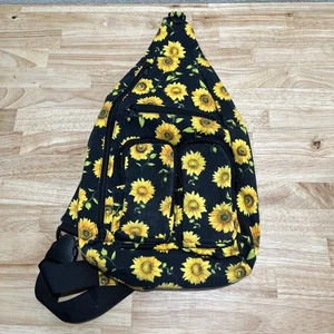 Sunflower Sling Bag Canvas Rucksack verstellbarer Schultergurt Taschen - Bild 1 von 18