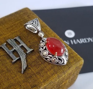 JOHN HARDY SELTENER 18K Gold mit einem tropfenförmigen roten Karneol Stein Anhänger - makellos! - Bild 1 von 4