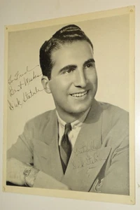 Dick Stabile Autographed 8x10" Photograph (vintage) jazz saxophonist, bandleader - Picture 1 of 3