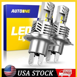 H4 LED White Headlight Bulbs Kit High Beam Low Beam CANBUS AUXITO 30000LM Pair B - Picture 1 of 11