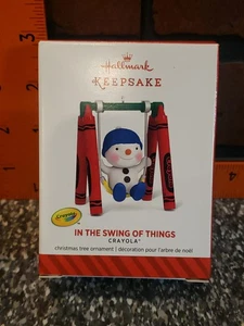 GENUINE Hallmark Crayola In the Swing of Things  2014 Keepsake Ornament Box - Picture 1 of 10