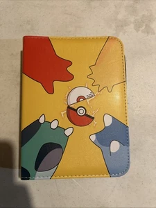 Pokemon Card Binder 4-Pocket Album - Holds 400 Cards - TCG Zipper Case Yellow - Picture 1 of 4