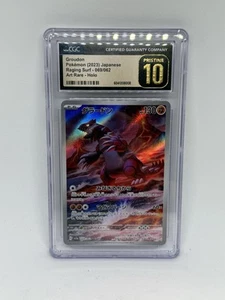 CGC 10 PRISTINE Mint Groudon 069/062 AR Raging Surf sv3a Japanese Pokemon Card - Picture 1 of 2