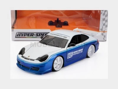 JADA 35492 PORSCHE - 911 996 GT3 TOYO TIRES N 845 RACING COUPE 1999 - WHITE BLUE - Immagine 1 di 2