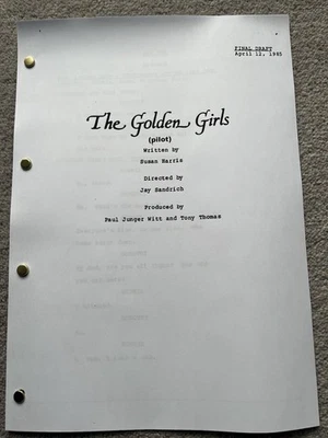 The Golden Girls Season 1 Pilot Episode Script. Bea Arthur, Betty White. - Image 1 of 2