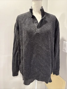 Maglione girocollo Nautica maglia testurizzata antracite pullover uomo XL - Foto 1 di 8
