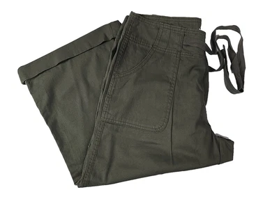 Falls Creek женщин Капри укороченные брюки армия зеленый эластичной галстуки размер 10 новый - Изображение 1 из 4