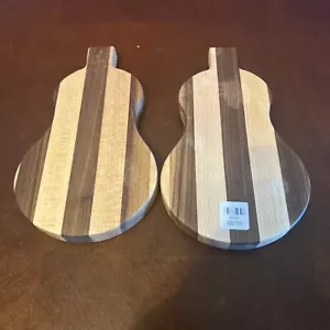 2 Handcrafted Wooden Guitar Shape Cutting/Serving Board TG Desings - Picture 1 of 5