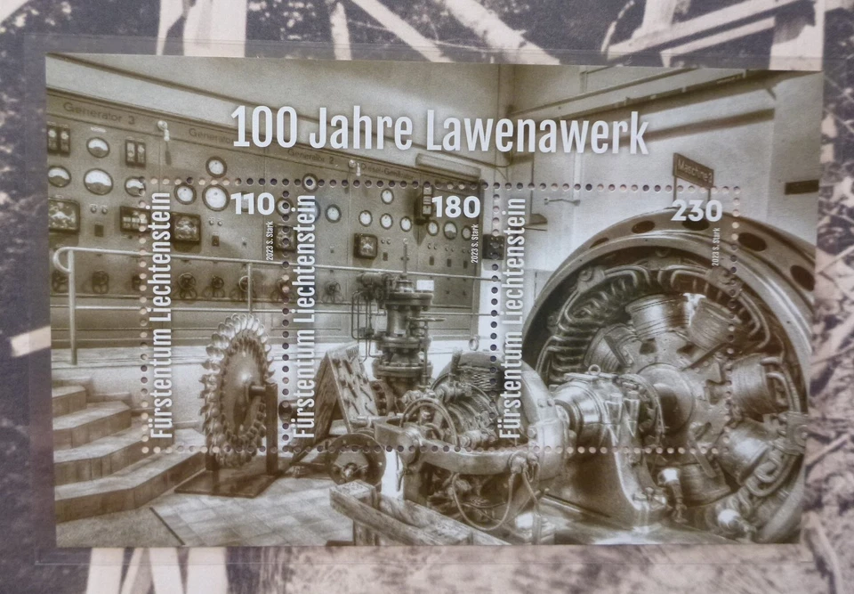 Лихтенштейн 2023 100-летие электростанции Lawena марка как новая - Изображение 1 из 1