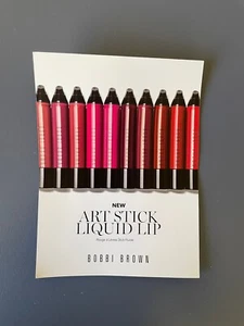 Tarjeta de muestra de labios líquidos barra de arte BOBBI BROWN - e000 - Imagen 1 de 2