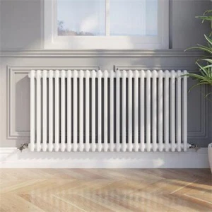 Radiador Columna Doble Barra Coliseo Tradicional Blanco 600x1190mm 26 Tubos - Imagen 1 de 8