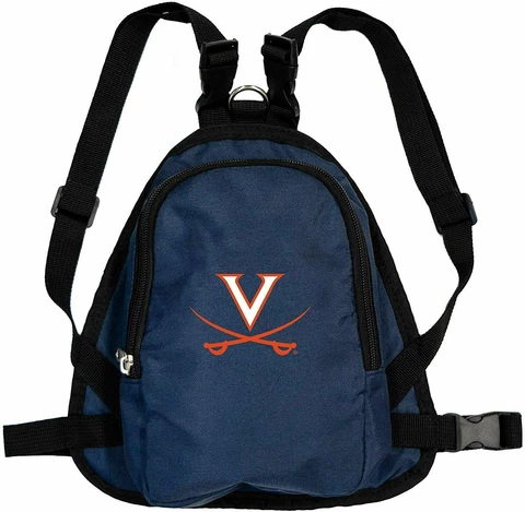 NEW VIRGINIA CAVALIERS DOG CAT MINI BACKPACK HARNESS w/LEASH CHOOSE SIZE Cover