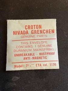 Croton Duranium Alloy Mainspring for ETA caliber 1170 - Picture 1 of 2