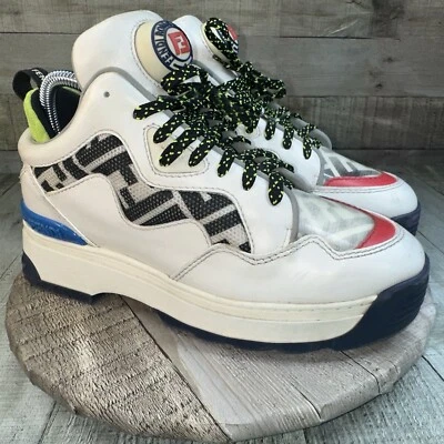 Zapatillas Fendi T-Rex de cuero y malla para mujer 38 Falta plantilla original se enviará réplica Foto 1 de 4