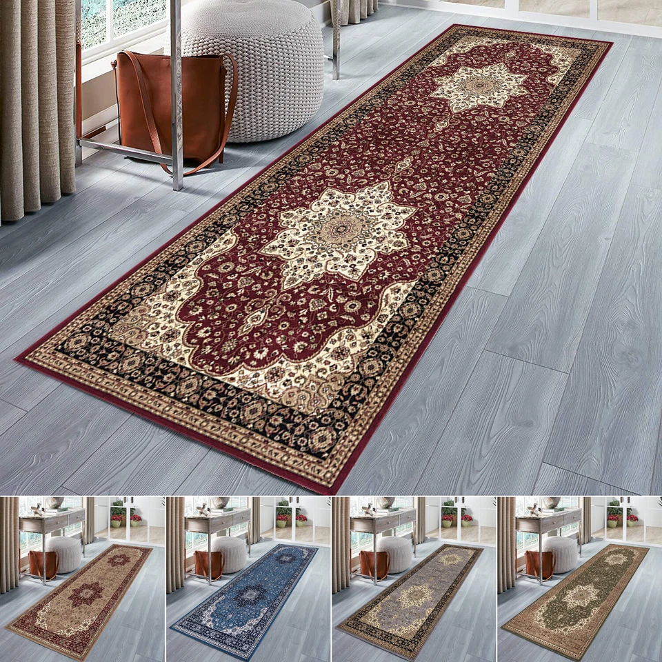 RUGS VILLA Alfombra de pasillo largo antideslizante alfombra de dormitorio alfombras lavables alfombrillas de cocina