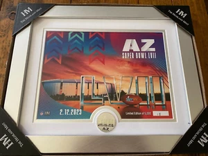 2023 Highland Mint Limited Edition Super Bowl Print 18/5000 NIB - Picture 1 of 1