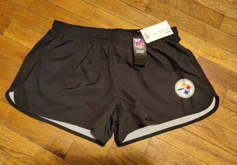 NWT Women's Pittsburgh Steelers FOCO Brand Running Shorts Size Large NFL New Cover