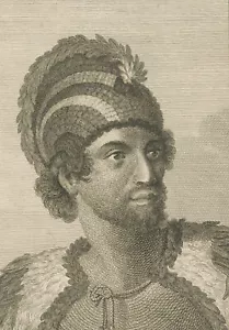 USA - Hawaii - "Man van de Sandwich-Eilanden" - Kupferstich 1803 - Bild 1 von 2