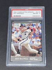 1991 Fleer Ultra Update Jeff Bagwell PSA 8  HOF Houston Astros Qty