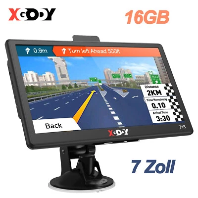 XGODY 7'' Zoll Bluetooth GPS Navi Navigation Navigationsgerät 16GB AU EU Karten - Bild 1 von 4