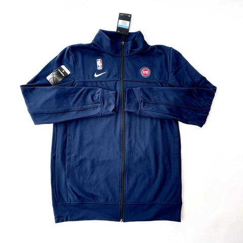 Nike NBA Detroit Pistons Showtime Warmup Jacket AV1654 419 Blue MT MEDIUM TALL Cover