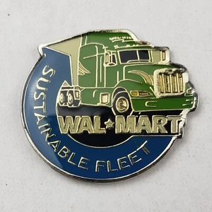 Walmart Sustainable Fleet Semi Truck Collectible Lapel Pin Wal-Mart Enamel Blue - Picture 1 of 6