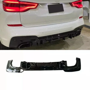 Labio de alerón difusor de parachoques trasero negro brillante para BMW X3 G01 Sport 2019-2023. - Imagen 1 de 9