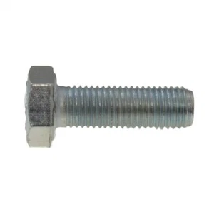 M12 x 1.50p x 20mm (FT) Metric Fine Hex Set Screw Bolt High Tensile 8.8 Zinc - Picture 1 of 4