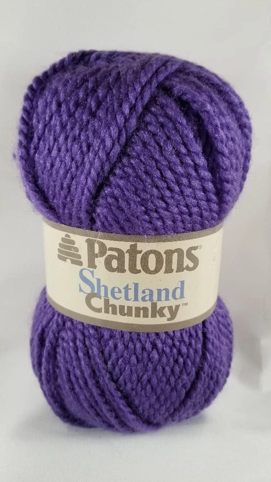 Hilo Patons Shetland grueso 75 % acrílico 25 % lana 1-148 años 2,2-3,5 oz Foto 1 de 1