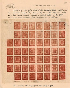 Nepal 1929 Sheet 2 Anna Last Printing of 1st Issue Designs - Picture 1 of 1