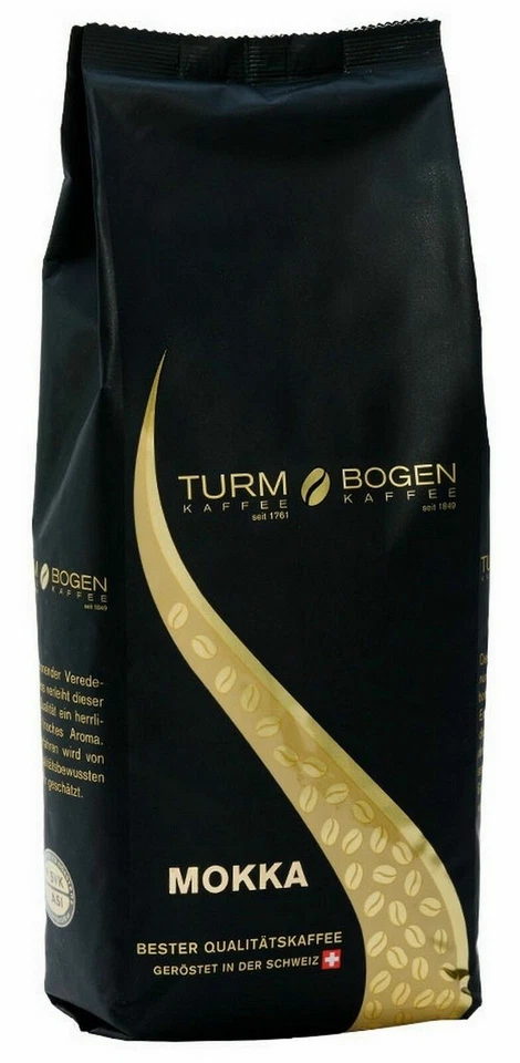 6 x 1 Kg Turm Bogen Kaffee Cafe Mokka-Espresso original schweizer Röstung