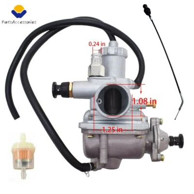 Carburador + Cabo de Choke Para Suzuki Quadrunner 125 185 ALT185 ALT125 LT125 Novo - Imagem 1 de 4