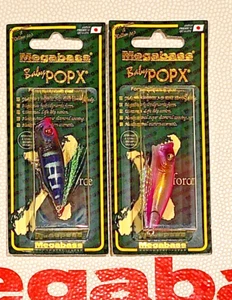 WOW Megabass Baby POP X OSAKA Set "PINK HEAD SILHOUETTE & GP AURORA PINK BACK" - Picture 1 of 3
